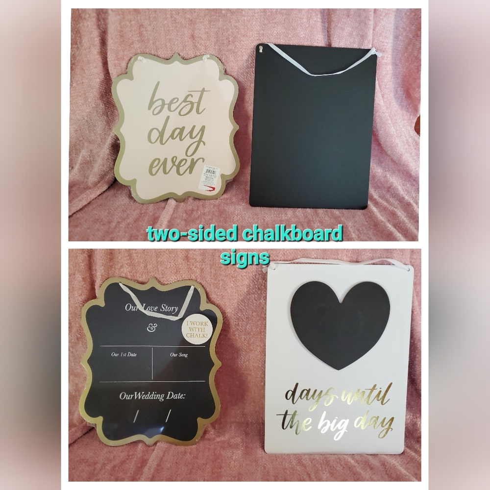Wedding chalkboard signs